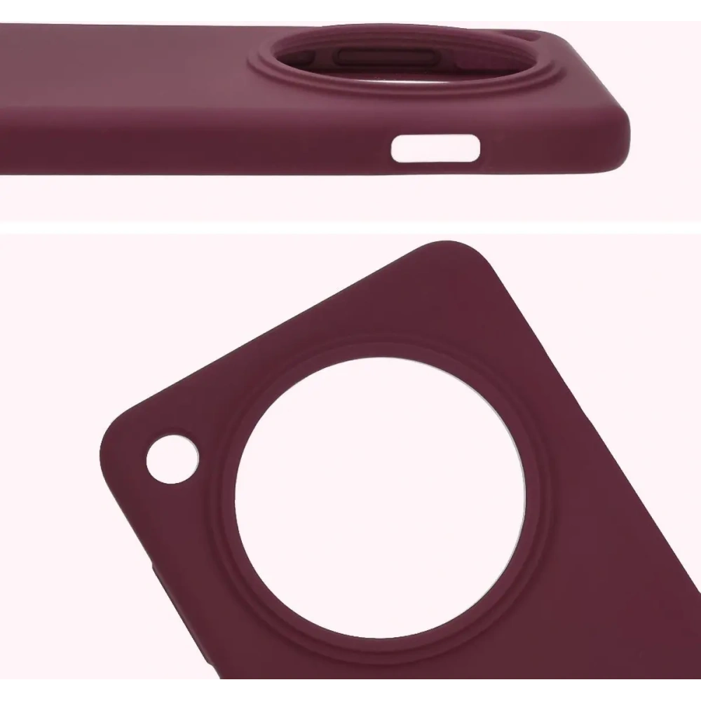 Silikonowe etui Bizon Soft Case do Oppo Find X8 Pro ciemnofioletowe