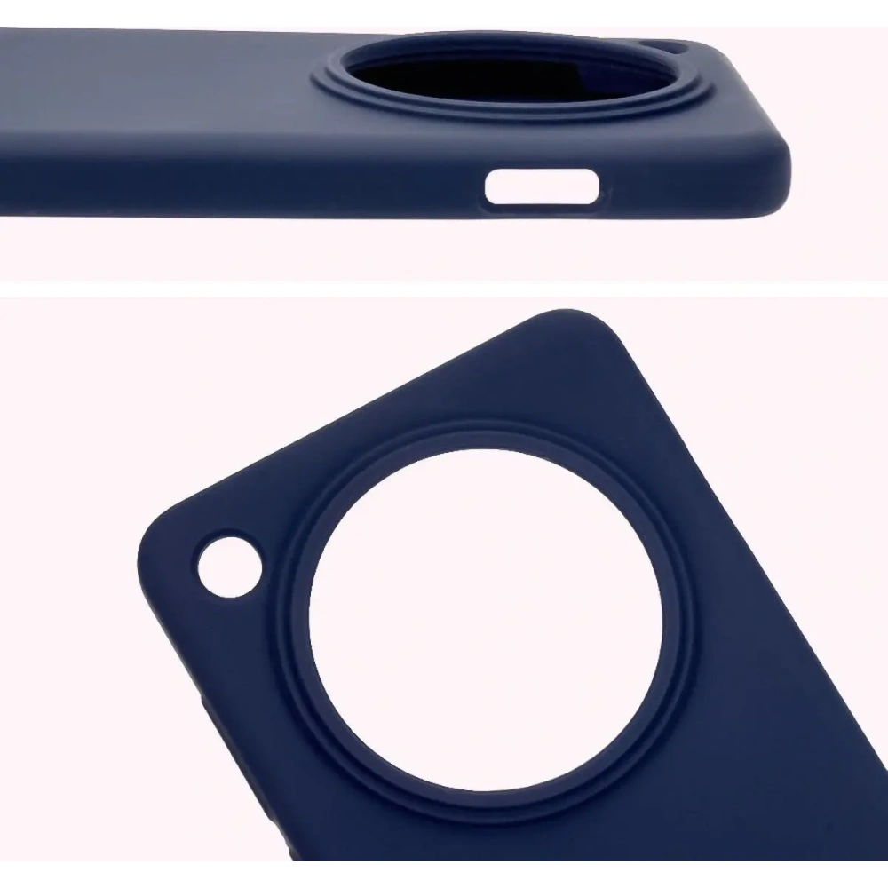 Silikonowe etui Bizon Soft Case do Oppo Find X8 Pro ciemnoniebieskie