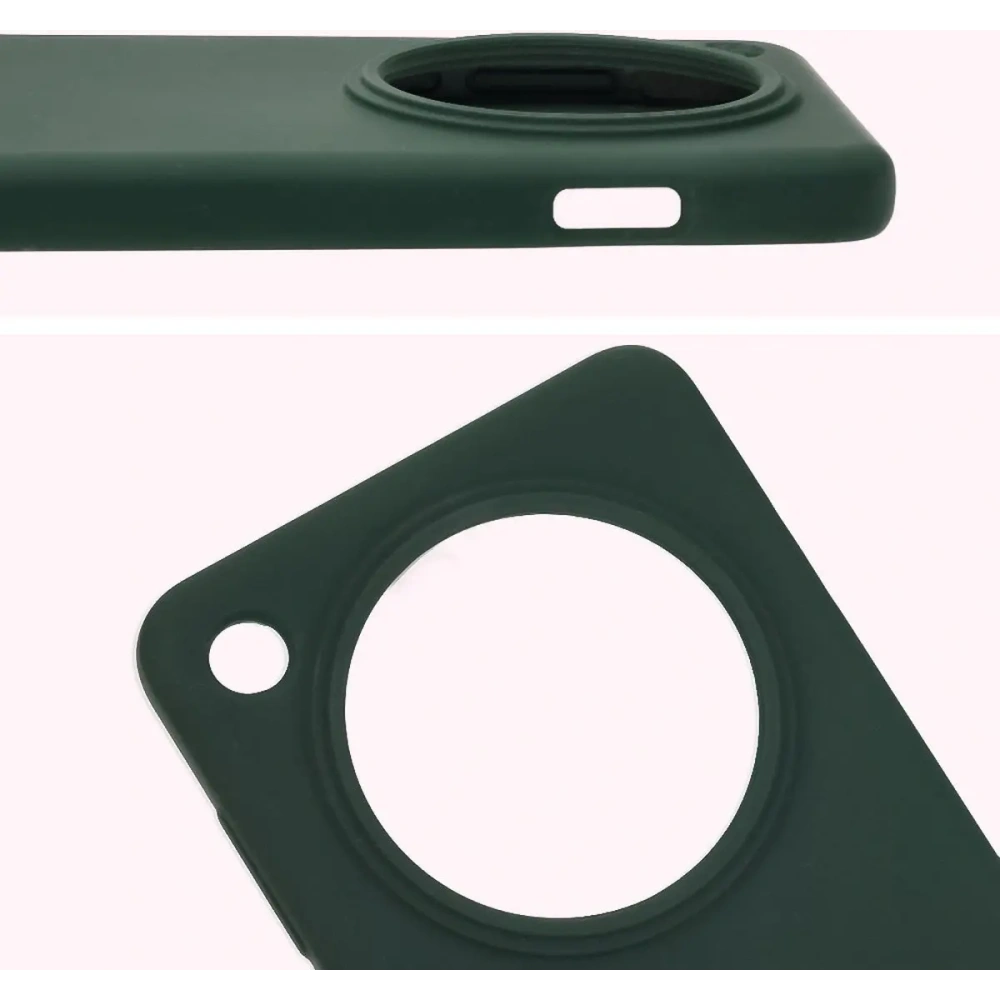 Silikonowe etui Bizon Soft Case do Oppo Find X8 Pro ciemnozielone