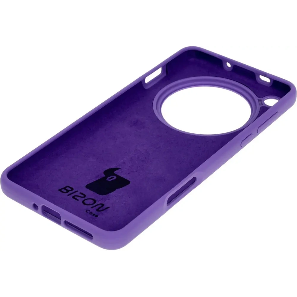 Silikonowe etui Bizon Soft Case do Oppo Find X8 Pro fioletowe