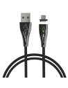 Blitzwolf BW-TC20 micro USB mágneses kábel, 3A, 1m (fekete)