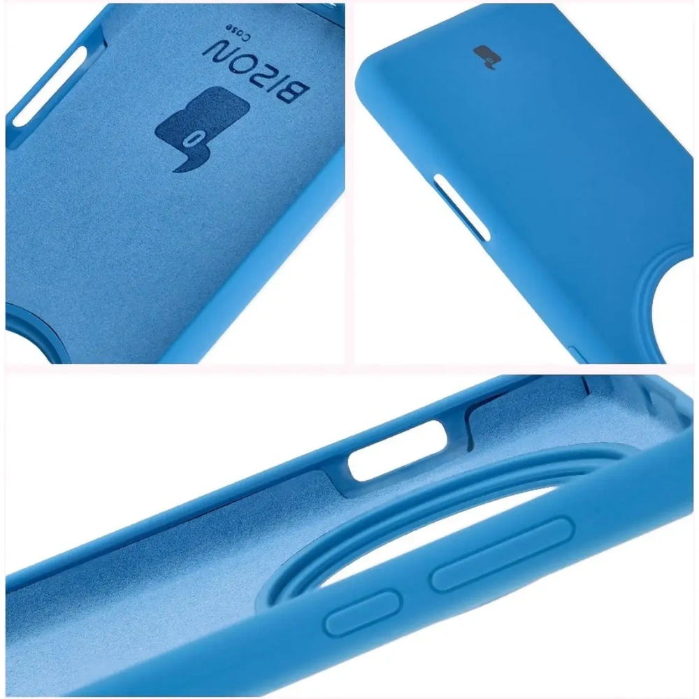 Silikonowe etui Bizon Soft Case do Oppo Find X8 Pro niebieskie