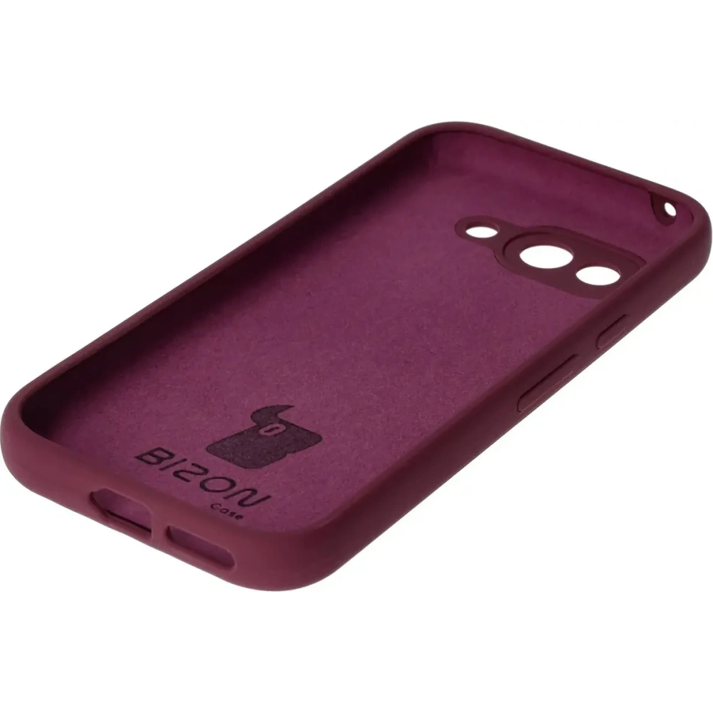 Silikonowe etui Bizon Soft Case do Google Pixel 9a ciemnofioletowe