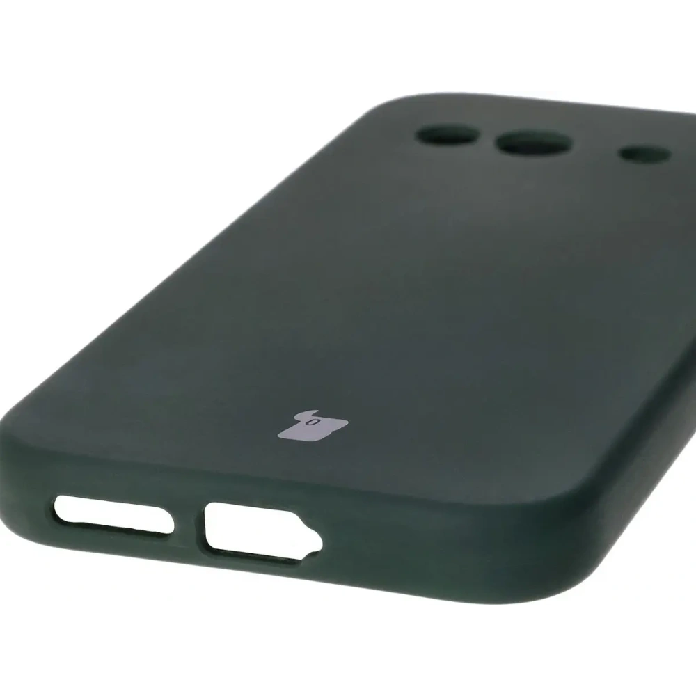 Silikonowe etui Bizon Soft Case do Google Pixel 9a ciemnozielone
