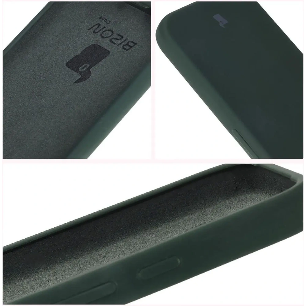 Silikonowe etui Bizon Soft Case do Google Pixel 9a ciemnozielone