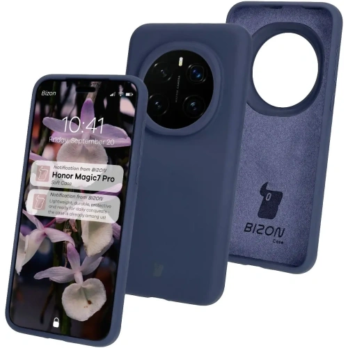 Kup Silikonowe etui Bizon Soft Case do Honor Magic7 Pro ciemnoniebieskie - BIZ8427 - {ean13} - Sklep Home Screen
