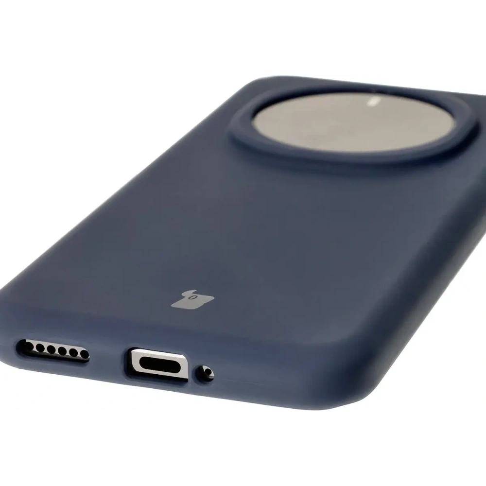 Silikonowe etui Bizon Soft Case do Honor Magic7 Pro ciemnoniebieskie