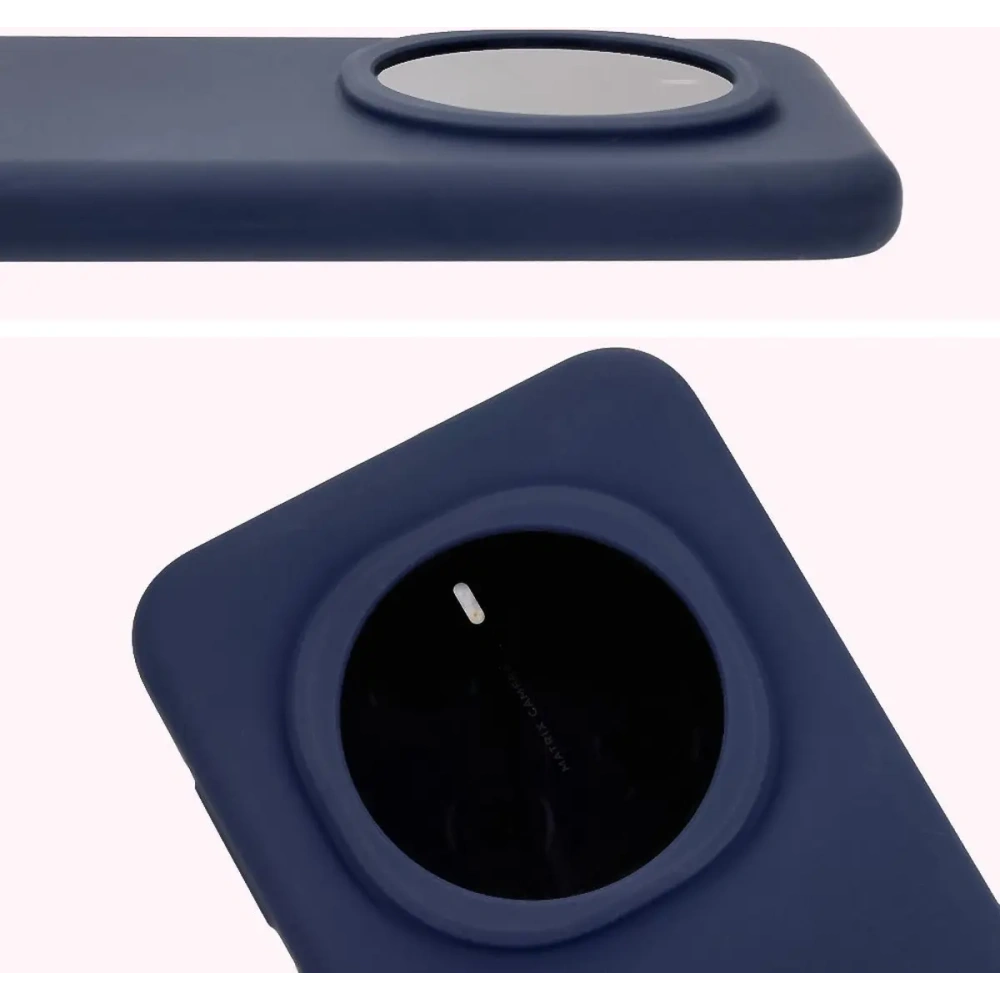 Silikonowe etui Bizon Soft Case do Honor Magic7 Pro ciemnoniebieskie