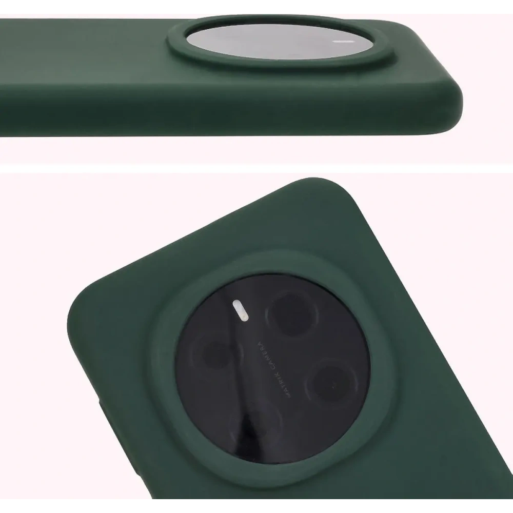 Silikonowe etui Bizon Soft Case do Honor Magic7 Pro ciemnozielone