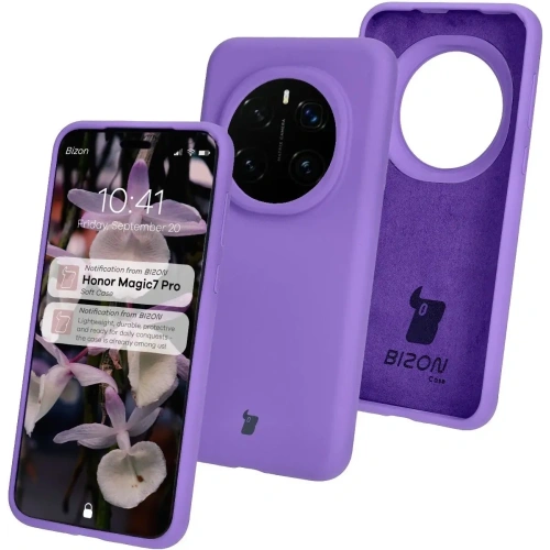 Kup Silikonowe etui Bizon Soft Case do Honor Magic7 Pro fioletowe - BIZ8430 - {ean13} - Sklep Home Screen