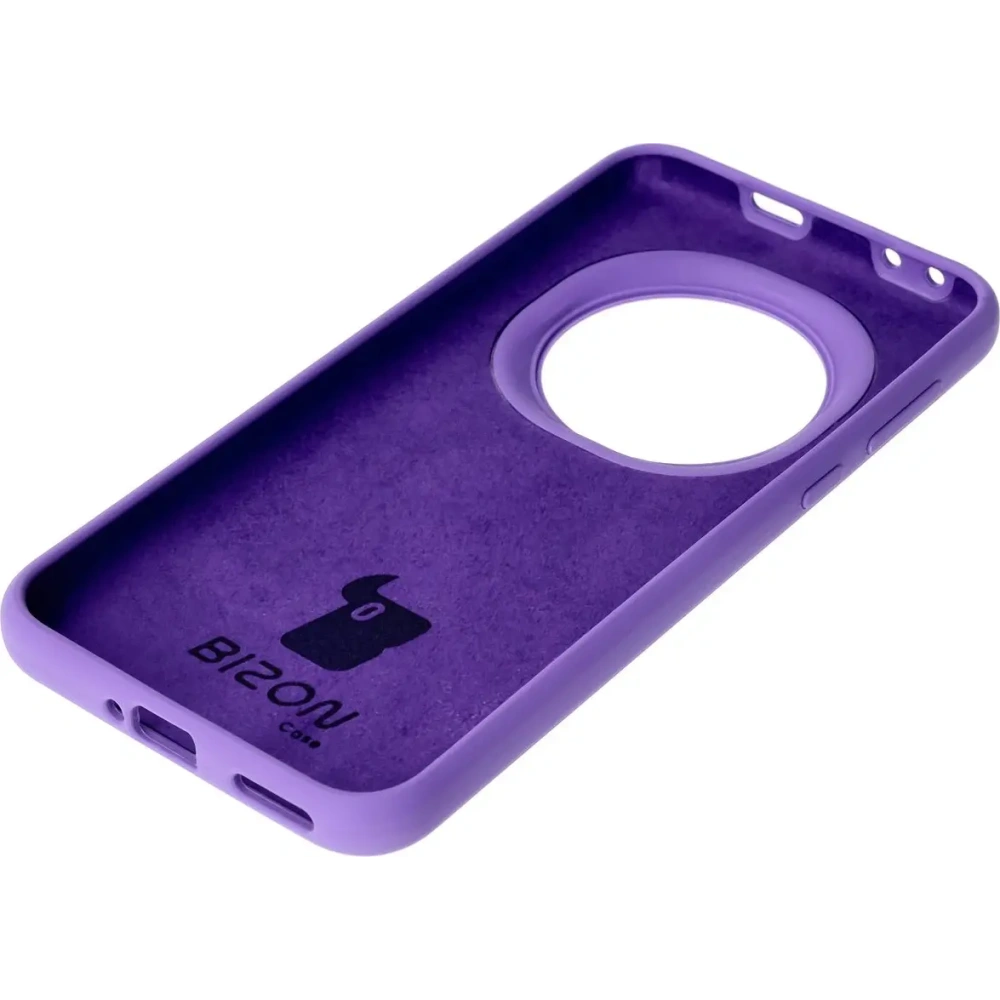 Silikonowe etui Bizon Soft Case do Honor Magic7 Pro fioletowe