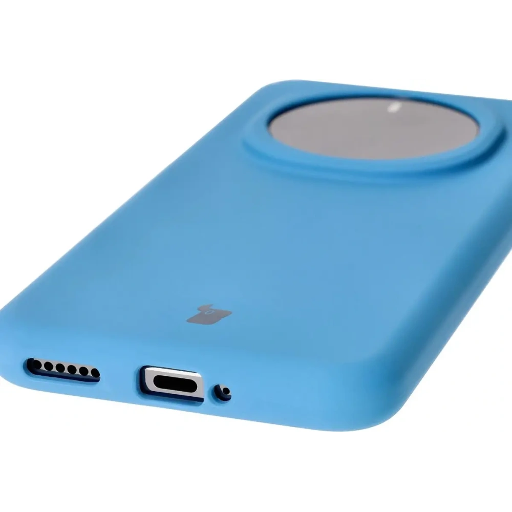 Silikonowe etui Bizon Soft Case do Honor Magic7 Pro niebieskie