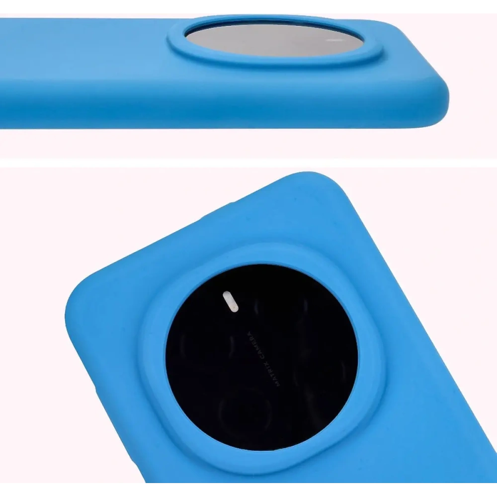 Silikonowe etui Bizon Soft Case do Honor Magic7 Pro niebieskie