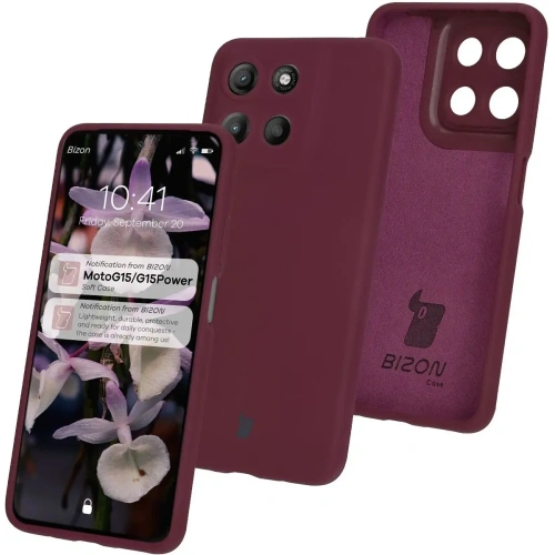 Kup Silikonové pouzdro Bizon Soft Case pro Motorola Moto G15 / G15 Power tmavě fialové - BIZ8432 - {ean13} - Sklep Home Screen