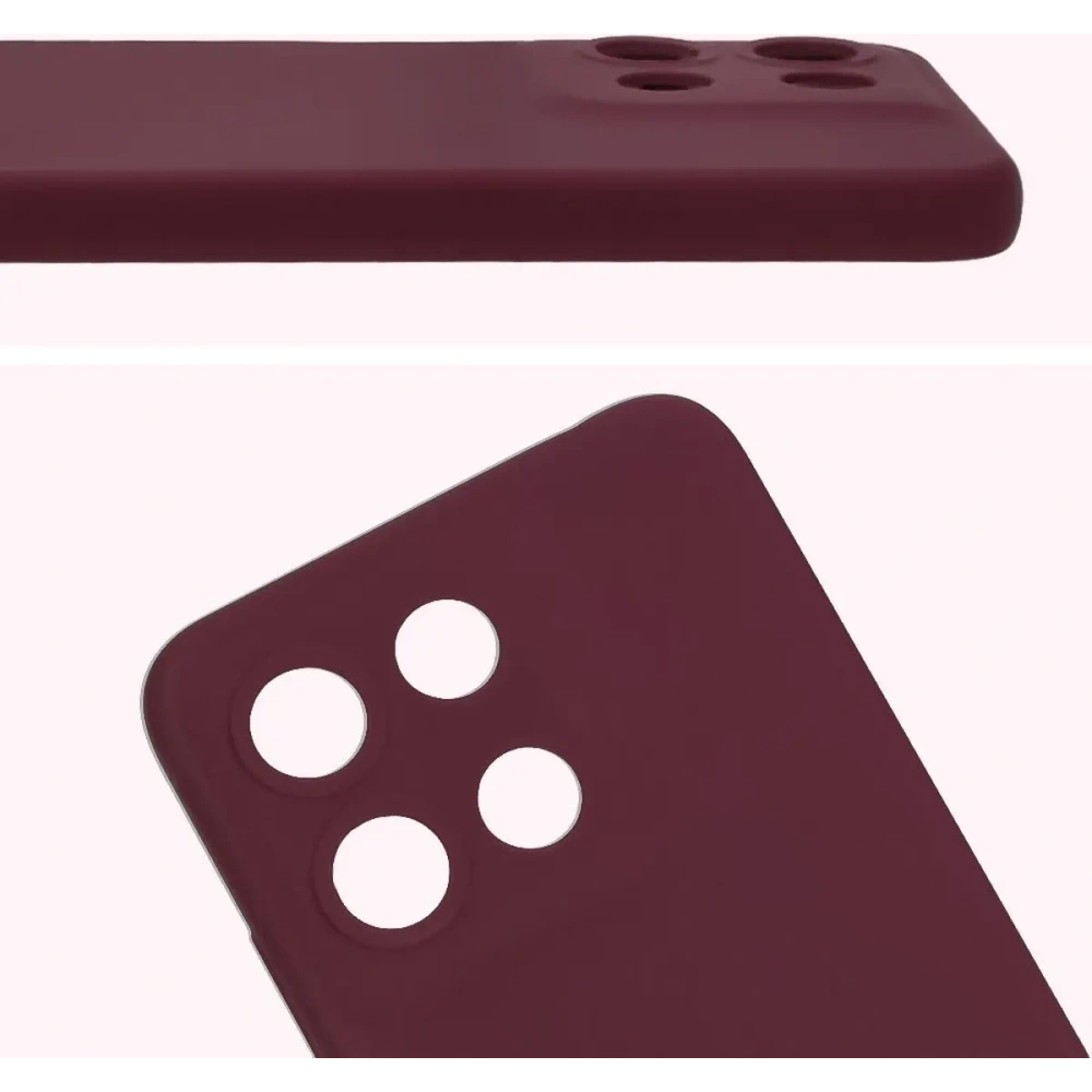 Silikonowe etui Bizon Soft Case do Motorola Moto G15 / G15 Power ciemnofioletowe