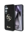 Etui Guess Fixed Glitter Big 4G Metal Logo do Samsung Galaxy S25 černý