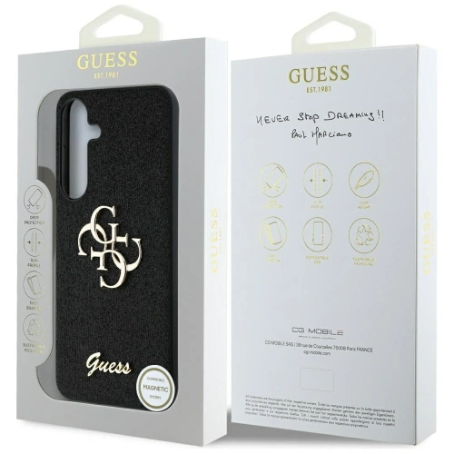 Kup Etui Guess Fixed Glitter Big 4G Metal Logo do Samsung Galaxy S25 czarny - GUE4302 - {ean13} - Sklep Home Screen