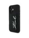 Buy Karl Lagerfeld HC Grained PU Cardslot Metal Signature Apple iPhone 16 black - KLD21895 - {ean13} - Home Screen Store Europe
