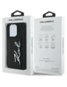 Kup Karl Lagerfeld HC Geprägtes PU Kartenfach Metall-Signatur Apple iPhone 16 Pro schwarz - KLD21896 - {ean13} - Sklep Home Screen