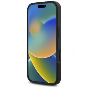 Etui Karl Lagerfeld HC Grained PU Cardslot Metal Signature do Apple iPhone 16 Pro Max czarny