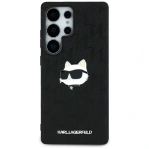 Buy Karl Lagerfeld Leather Monogram Pin Logo Choupette Head Samsung Galaxy S25 Ultra black - KLD21898 - {ean13} - Home Screen Store Europe