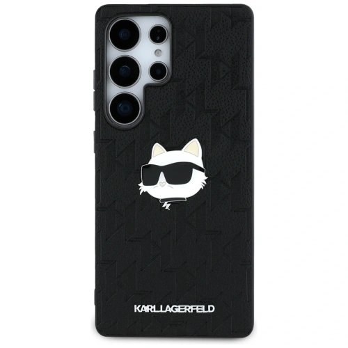 Kup Karl Lagerfeld Leder Monogram Pin Logo Choupette Kopf Samsung Galaxy S25 Ultra schwarz - KLD21898 - {ean13} - Sklep Home Screen