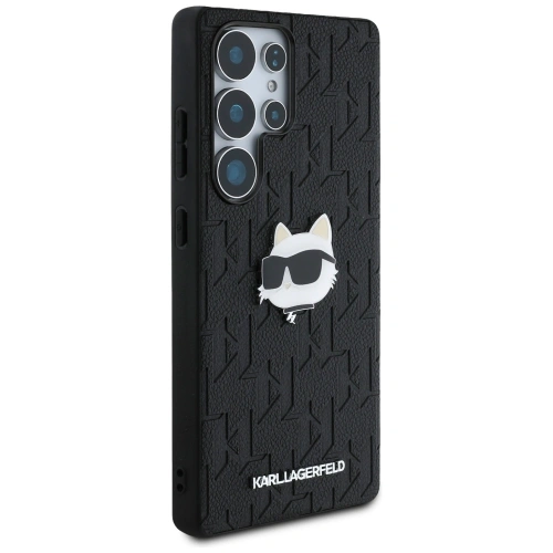 Kup Karl Lagerfeld Leder Monogram Pin Logo Choupette Kopf Samsung Galaxy S25 Ultra schwarz - KLD21898 - {ean13} - Sklep Home Screen