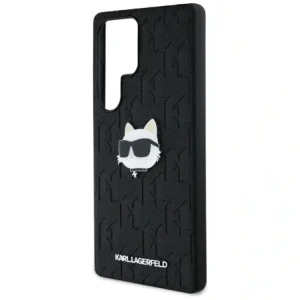 Buy Karl Lagerfeld Leather Monogram Pin Logo Choupette Head Samsung Galaxy S25 Ultra black - KLD21898 - {ean13} - Home Screen Store Europe
