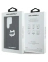 Kup Karl Lagerfeld Leder Monogram Pin Logo Choupette Kopf Samsung Galaxy S25 Ultra schwarz - KLD21898 - {ean13} - Sklep Home Screen