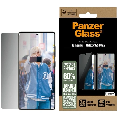 Kup Sklo privatizující PanzerGlass Ultra-Wide Fit pro Samsung Galaxy S25 Ultra - PZG822 - {ean13} - Sklep Home Screen