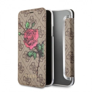 Kup Guess Apple Tasche GUFLBKPX4GROB iPhone X/XS braun/braun Buch 4G Flower Desire - GUE461BR - {ean13} - Sklep Home Screen