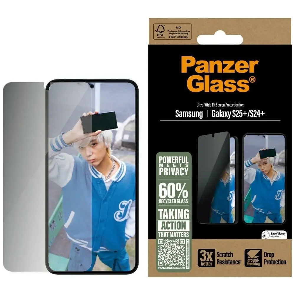 Szkło prywatyzujące PanzerGlass Ultra-Wide Fit do Samsung Galaxy S25+ Plus