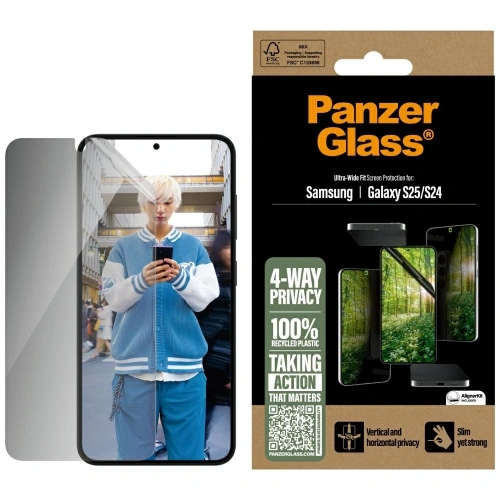 Kup Szkło prywatyzujące PanzerGlass Eco Matrix Ultra-Wide Fit do Samsung Galaxy S25 - PZG824 - {ean13} - Sklep Home Screen