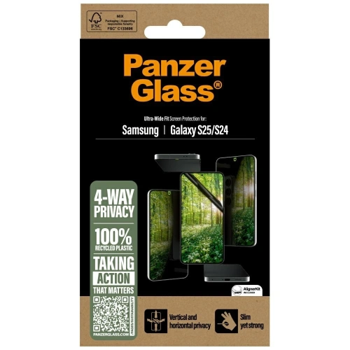 Kup Sklo privatizující PanzerGlass Eco Matrix Ultra-Wide Fit pro Samsung Galaxy S25 - PZG824 - {ean13} - Sklep Home Screen