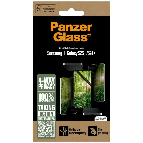 Kup Szkło prywatyzujące PanzerGlass Eco Matrix Ultra-Wide Fit do Samsung Galaxy S25+ Plus - PZG826 - {ean13} - Sklep Home Screen