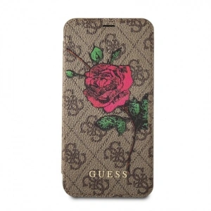 Kup Guess Apple Tasche GUFLBKPX4GROB iPhone X/XS braun/braun Buch 4G Flower Desire - GUE461BR - {ean13} - Sklep Home Screen