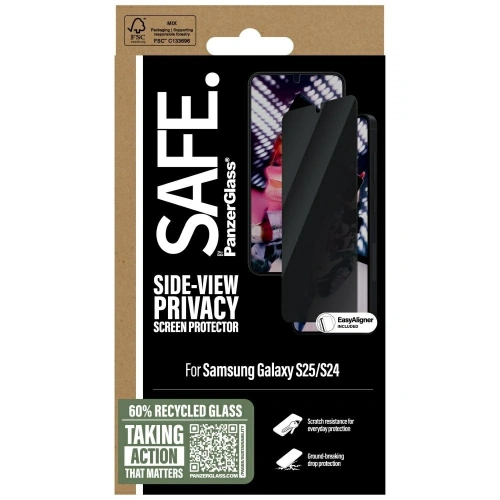 Buy SAFE by PanzerGlass Ultra-Wide Fit Samsung Galaxy S25 - PZG827 - {ean13} - Home Screen Store Europe