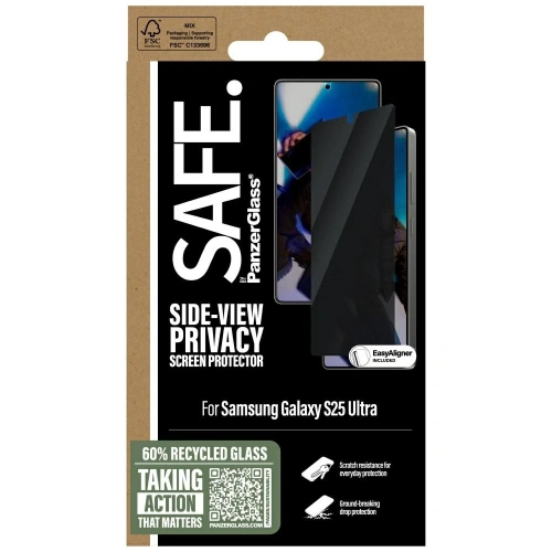 Buy SAFE by PanzerGlass Ultra-Wide Fit Samsung Galaxy S25 Ultra - PZG828 - {ean13} - Home Screen Store Europe