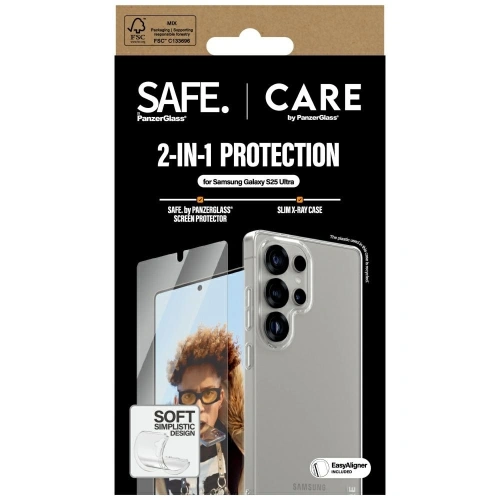 Kup CARE von PanzerGlass Fashion 2-in-1 Hülle + Displayschutzglas-Kit Samsung Galaxy S25 Ultra - PZG831 - {ean13} - Sklep Home Screen