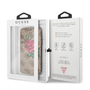 Kup Guess Apple Tasche GUFLBKPX4GROB iPhone X/XS braun/braun Buch 4G Flower Desire - GUE461BR - {ean13} - Sklep Home Screen