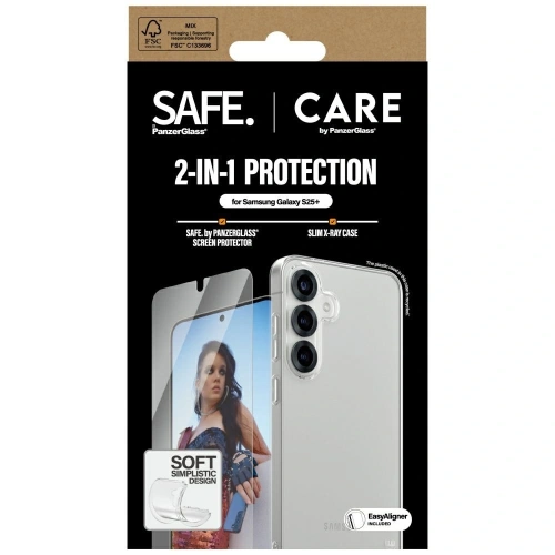 Kup CARE de PanzerGlass Husa Fashion 2 în 1 + kit de sticlă pentru ecran Samsung Galaxy S25+ Plus - PZG832 - {ean13} - Sklep Home Screen