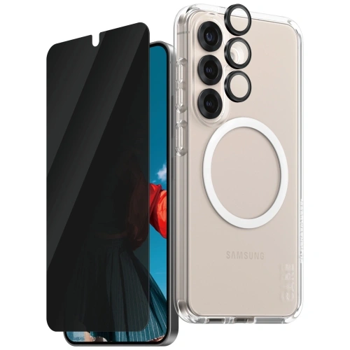 Kup CARE von PanzerGlass Flagship 3-in-1 Hülle + Bildschirm-Schutzglas + Kamera-Glas-Kit für Samsung Galaxy S25 - PZG833 - {ean13} - Sklep Home Screen