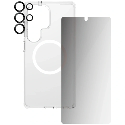 Kup CARE de PanzerGlass Carcasă Flagship 3 în 1 + sticlă de protecție pentru ecran + kit de sticlă pentru cameră Samsung Galaxy S25 Ultra - PZG834 - {ean13} - Sklep Home Screen