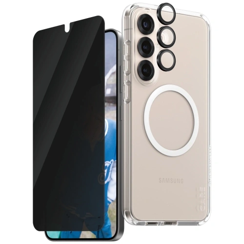 Kup CARE de PanzerGlass Carcasă 3 în 1 + sticlă de protecție pentru ecran + kit de sticlă pentru cameră Samsung Galaxy S25+ Plus - PZG835 - {ean13} - Sklep Home Screen