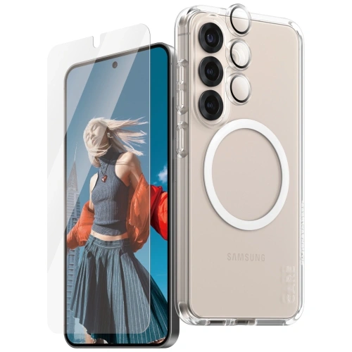 Kup CARE de PanzerGlass Husa flagship 3-in-1 + sticlă de ecran + kit de sticlă pentru cameră Samsung Galaxy S25 - PZG836 - {ean13} - Sklep Home Screen