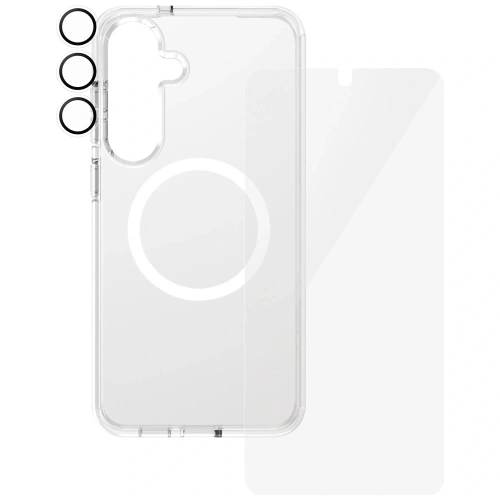 Kup CARE de PanzerGlass Carcasă flagship 3-in-1 + sticlă de ecran + kit de sticlă pentru cameră Samsung Galaxy S25+ Plus - PZG838 - {ean13} - Sklep Home Screen