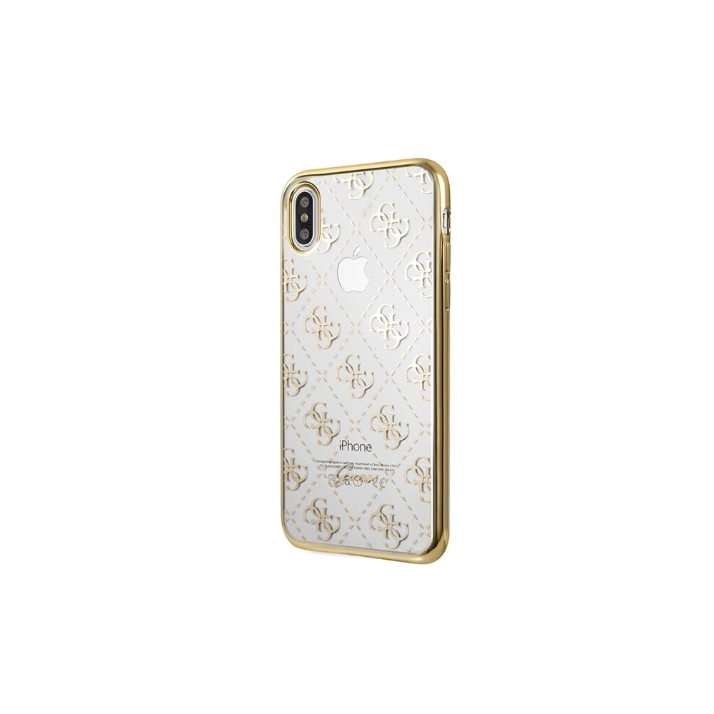 Etui Guess GUHCI65TR4GG Apple iPhone XS Max złoty/gold 4G Transparent