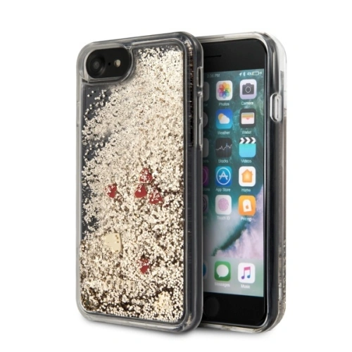 Kup Guess Apple Case GUHCI8GLHREGO iPhone SE 2022/SE 2020/8/7 gold/gold hartes Case Liquid Glitter Hearts - GUE465GLD - {ean13} - Sklep Home Screen