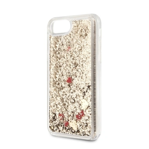 Kup Guess Apple Case GUHCI8GLHREGO iPhone SE 2022/SE 2020/8/7 gold/gold hartes Case Liquid Glitter Hearts - GUE465GLD - {ean13} - Sklep Home Screen