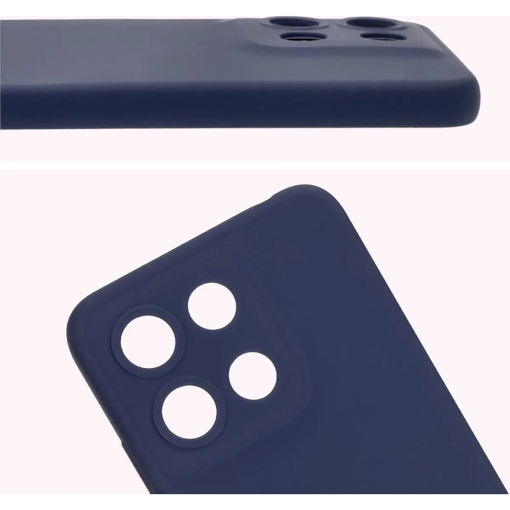 Silikonowe etui Bizon Soft Case do Motorola Moto G15 / G15 Power ciemnoniebieskie